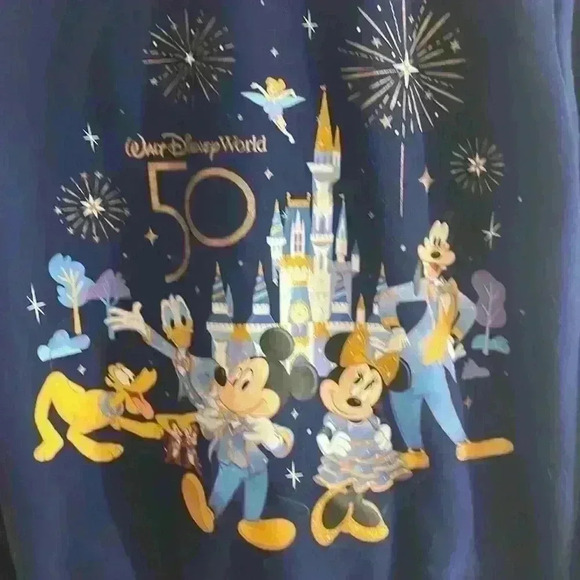 Walt Disney World 50th Anniversary Mickey
Mouse & Friends Ladies Zip Hoodie Med - Picture 8 of 14